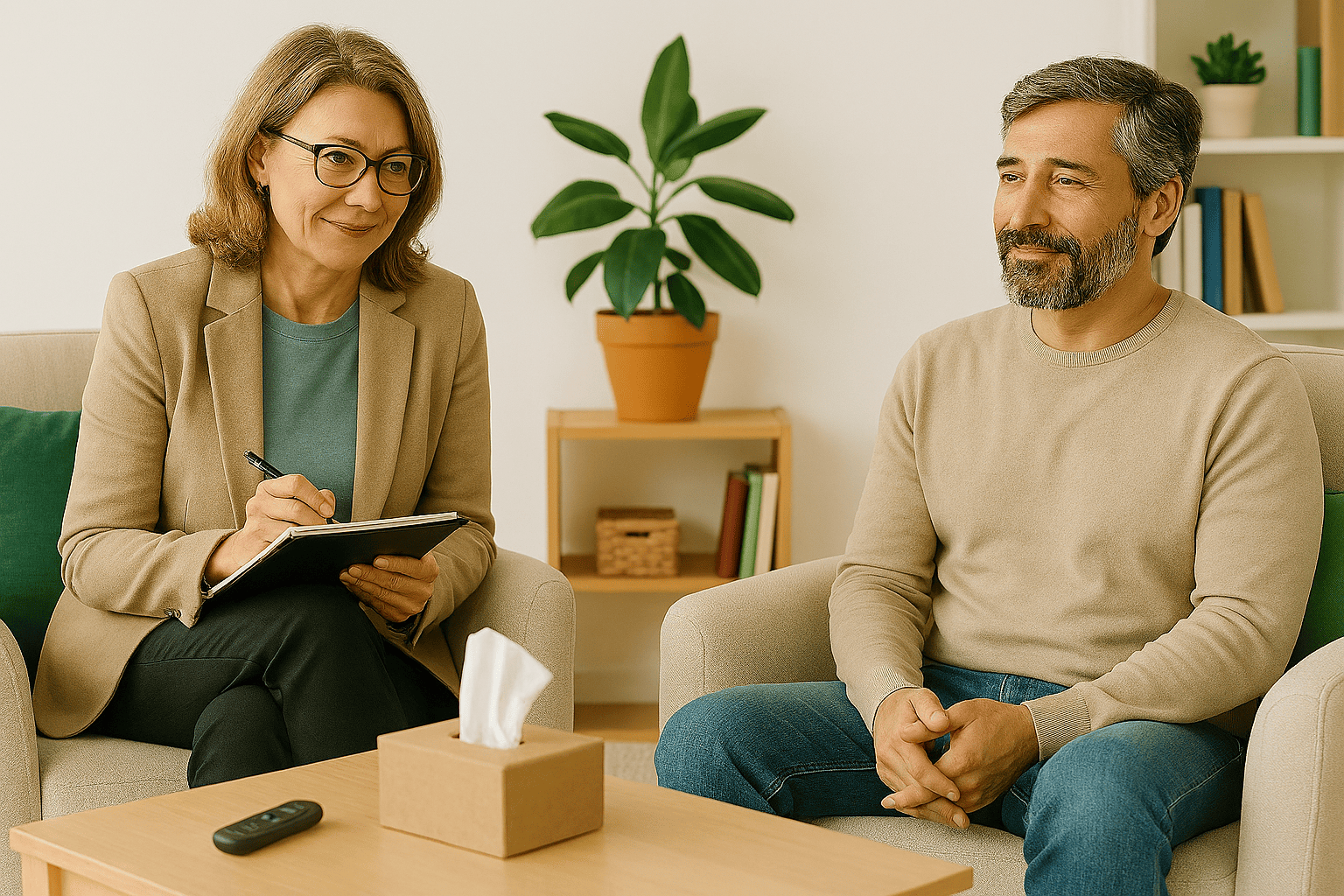 Mental Helthcare patient and therapist-1