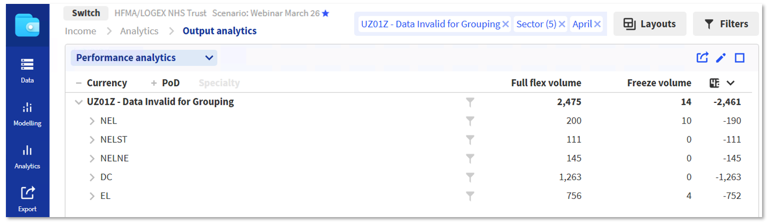 Income tool screenshot